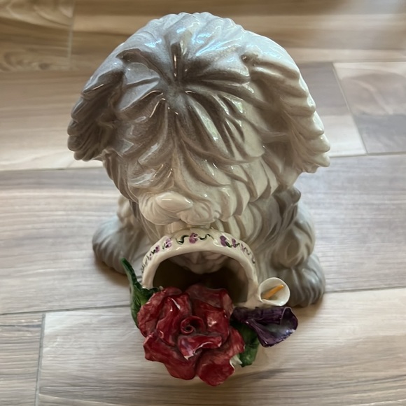 Old English Sheepdog 9” Ceramic Figurine - Picture 2 of 7